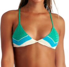 Night Bird Triangle Bikini Top