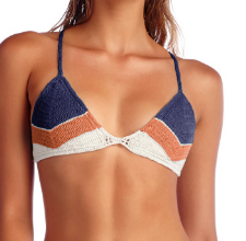 Night Bird Triangle Bikini Top